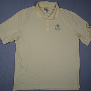 Straight Down Performance Golf Polo Men XXL Yellow Billy Bell South Hills